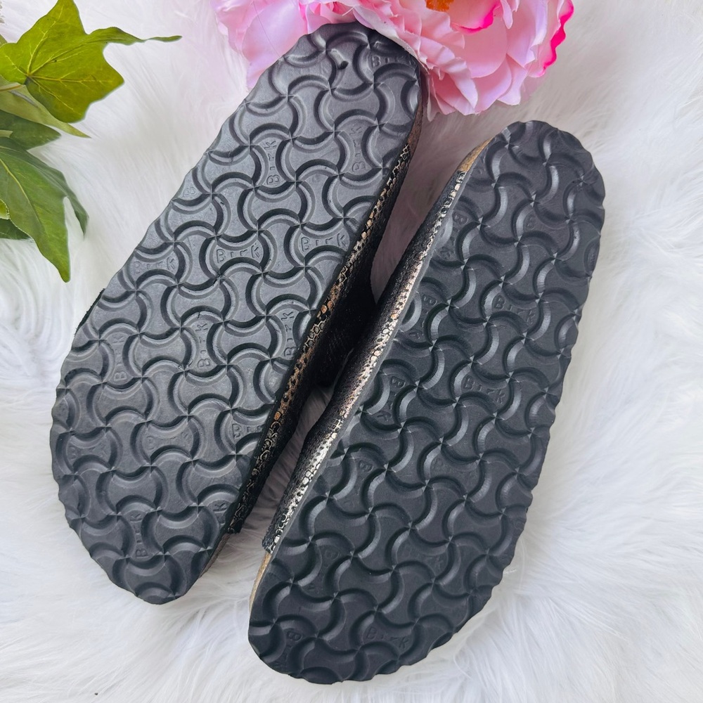 Birkenstock Arizona Python Gold Sandals - Picture 9 of 10